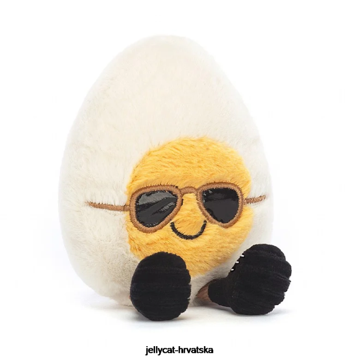 Jellycat zabavno kuhano jaje chic bijelo i žuto 55 igračka Jellycat zabavno kuhano jaje chic bijelo i žuto 55 igračka